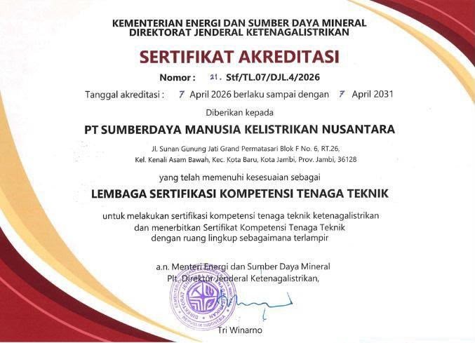 SERTIFIKAT AKREDITASI